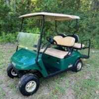 2017 EZGO TXT Gas Green 4-Seater Golf Cart with Backseat - Image 2
