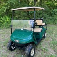 2017 EZGO TXT Gas Green 4-Seater Golf Cart with Backseat