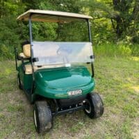 2017 EZGO TXT Gas Green 4-Seater Golf Cart with Backseat - Image 3