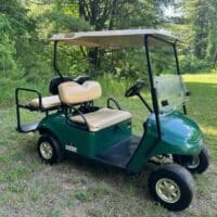 2017 EZGO TXT Gas Green 4-Seater Golf Cart with Backseat - Image 4