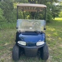 2018 EZGO RXV Electric Patriot Blue 4-Seater Golf Cart - Image 3