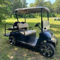 2018 EZGO RXV Electric Patriot Blue 4-Seater Golf Cart - Image 4