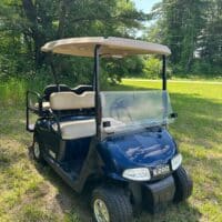 E-Z-GO RXV Electric Patriot Blue 4-Seater Golf Cart with 2019 Batteries - Image 4