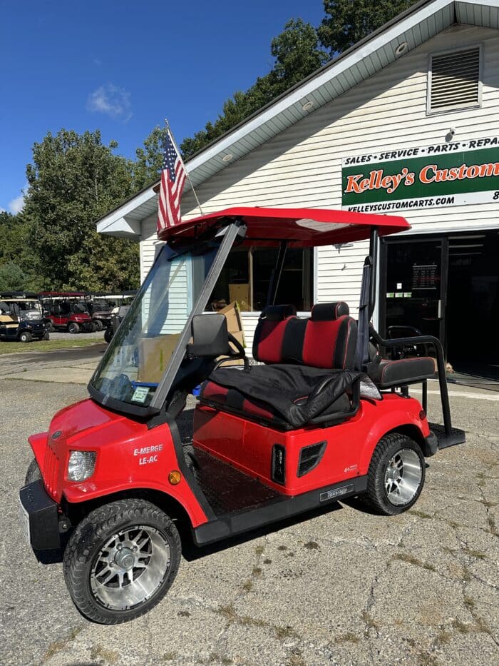 2017 Tomberlin Emerge LE-AC Electric LSV - Blaze Red - Image 2